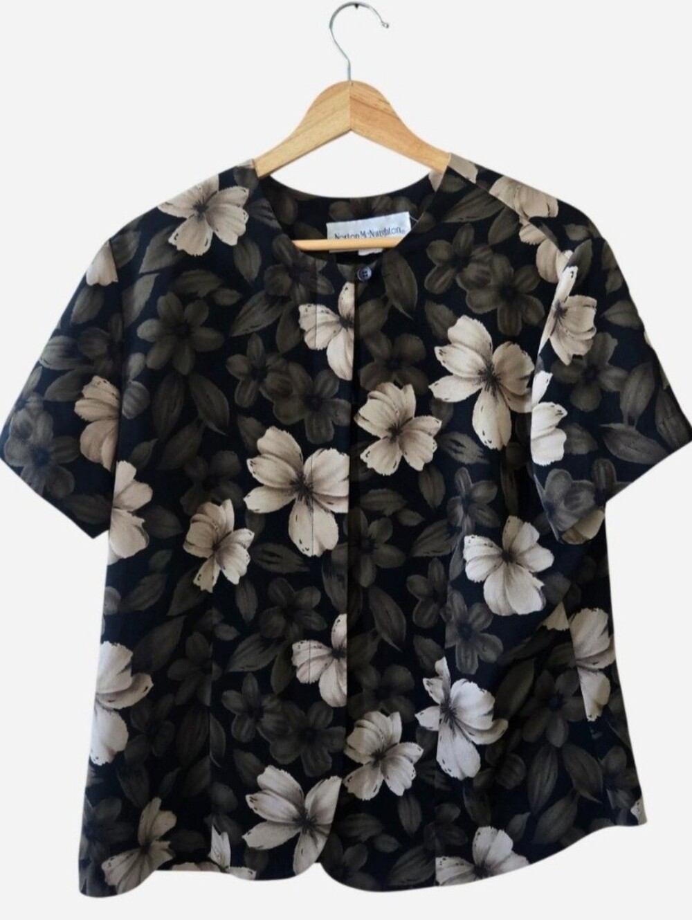 Vintage Norton McNaughton Floral Blouse  L